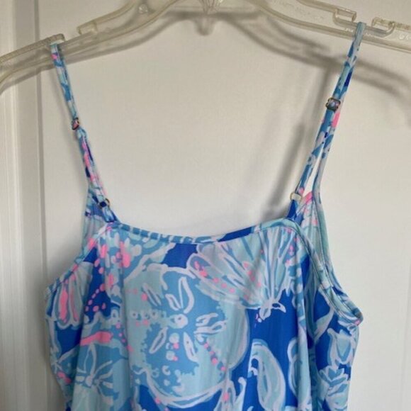 LILLY PULITZER Deanna Blouson Watercolor Strappy Romper Shorts XXS - Picture 10 of 14